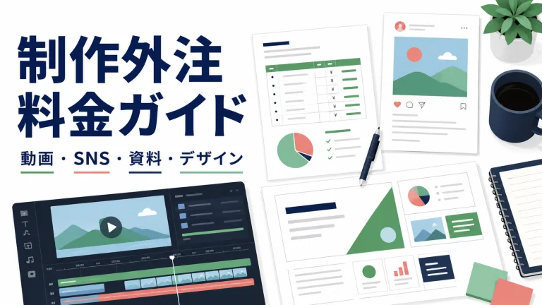 制作外注の料金ガイドを示すカバー画像