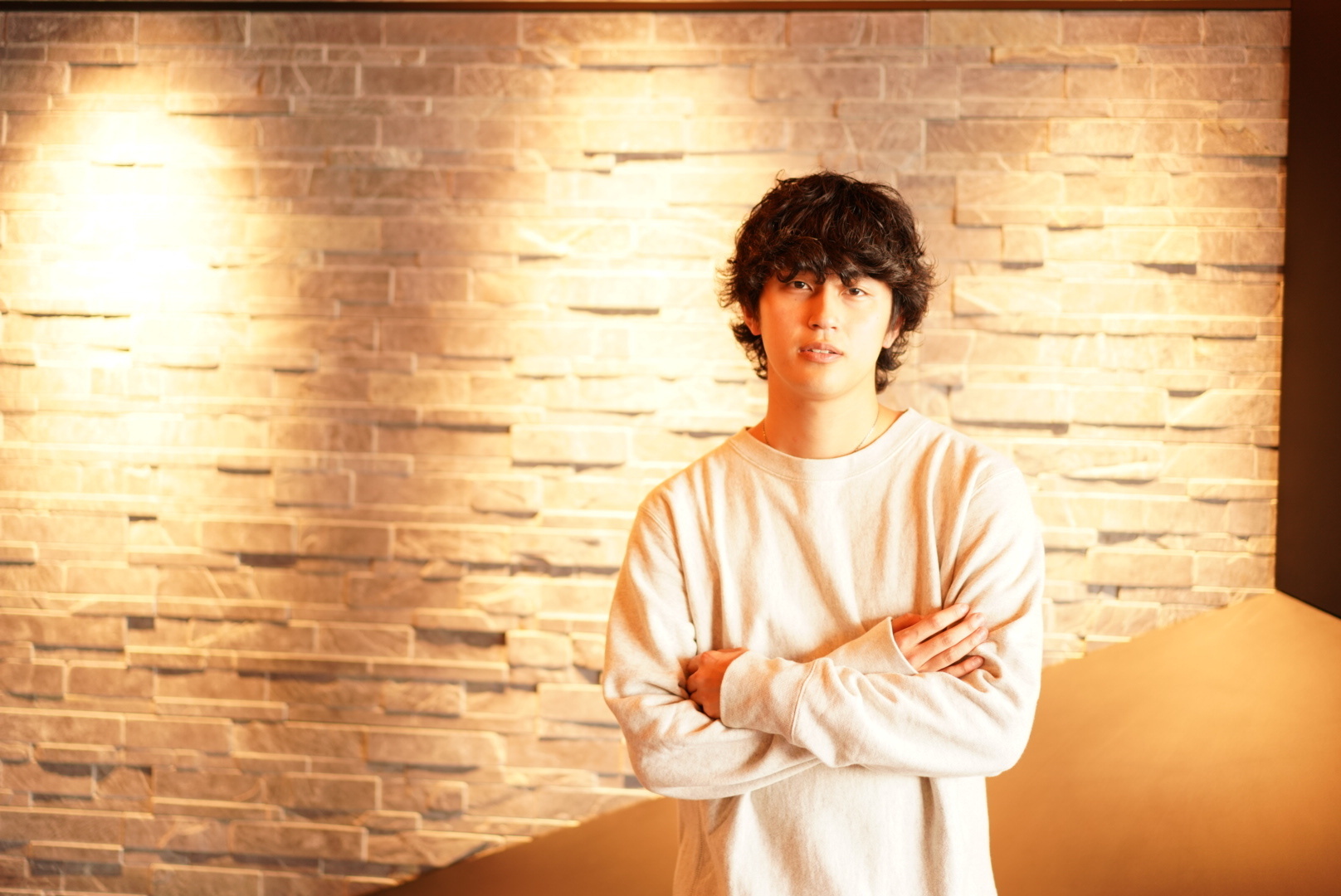 長沼 駿哉のインタビュー風景